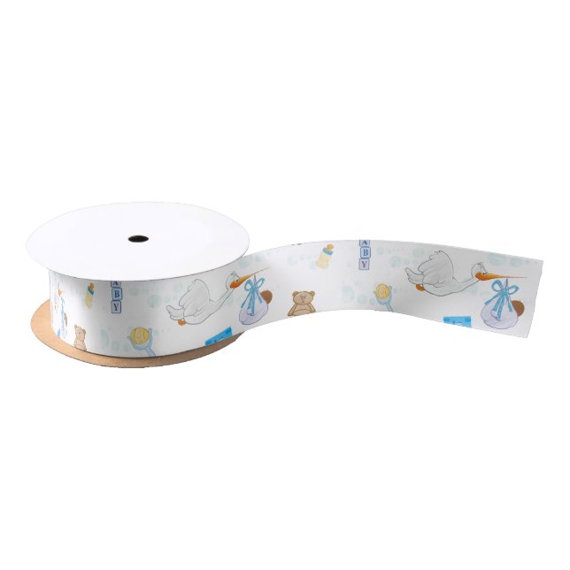 It’s a Boy – Personalised Baby Shower Satin Ribbon (Spool)