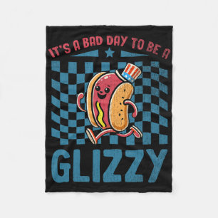 It’s A D Day To Be A Glizzy 4th Of July Fleece Blanket