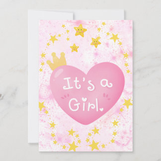 It’s a Girl Announcement Card