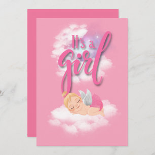 It’s a girl baby Announcement Card