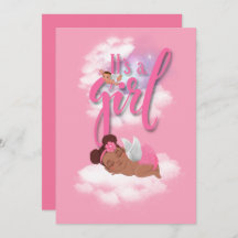 It’s a girl baby Announcement Card
