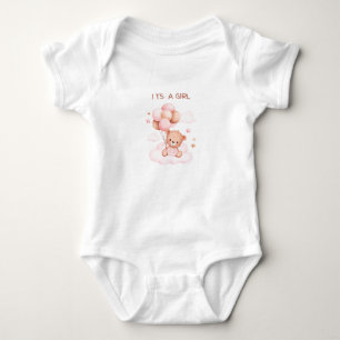 It 's a girl  baby bodysuit