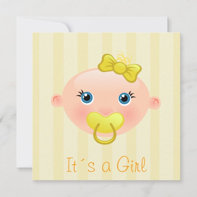 It´s a Girl - Baby Shower Invitation (Front)