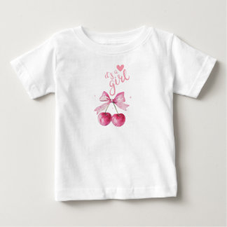 It’s a Girl Cherry Baby T-Shirt