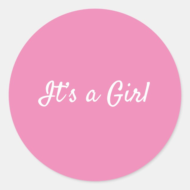 It’s a Girl Cute Baby Announcement Envelope Seal (Front)