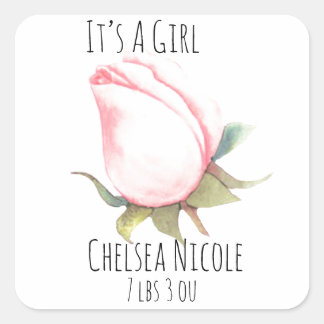 It’s A Girl Envelope Seal