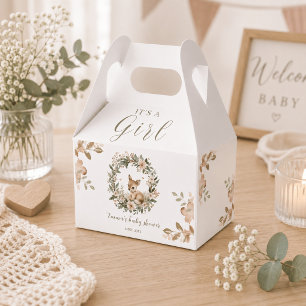 It’s a Girl Floral Deer Baby Shower Favours Favour Box
