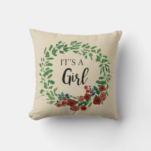 It’s a Girl Gender Reveal Pillow