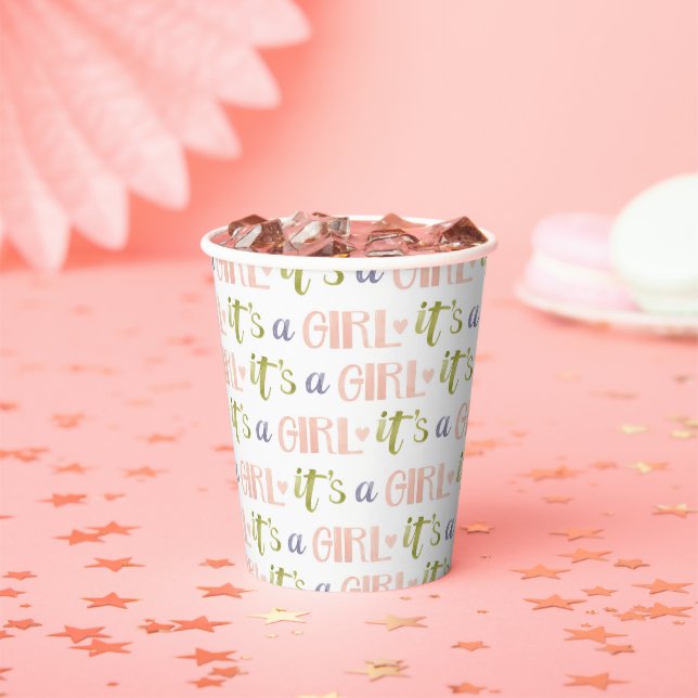 It’s a Girl New Baby Paper cup (Insitu)