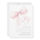 It’s a Girl Pink Bow Baby Shower