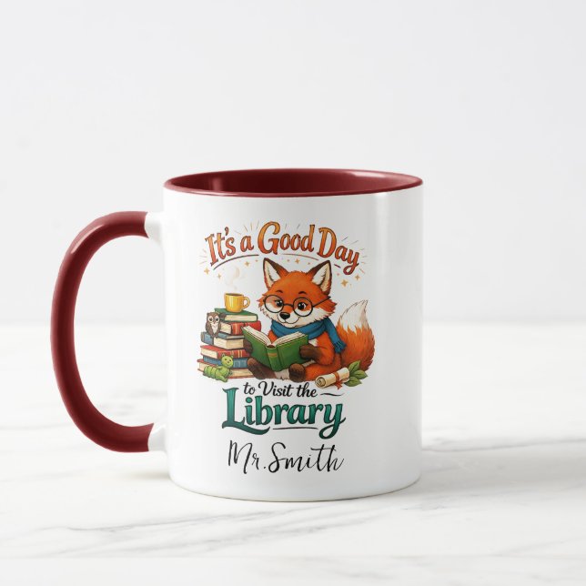 It’s a Good Day to Visit the Library | Personalize Mug (Left)