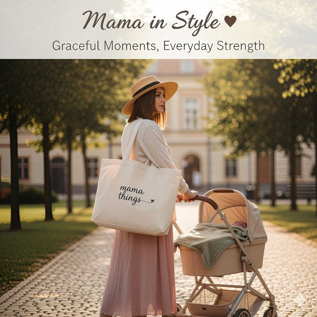 It’s a Mama Thing” Tote Bag — Cute Minimalist Gift (Creator Uploaded)