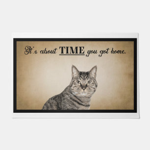 It’s About Time You Got Home American Cat Doormat