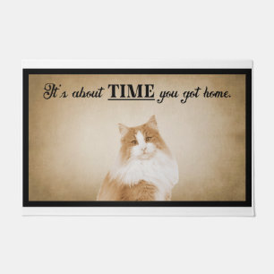 It’s About Time You Got Home American Cat Doormat