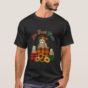 It s Autumn Y all Thanksgiving Sloths Inside Fall T-Shirt