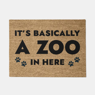 It’s Basically A Zoo In Here Doormat