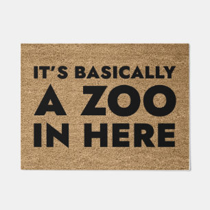 It’s Basically A Zoo In Here Doormat