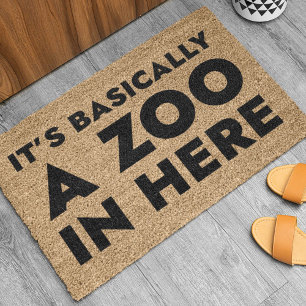 It’s Basically A Zoo In Here Doormat