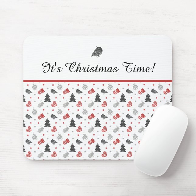 It’s Christmas Time Mouse Mat (With Mouse)