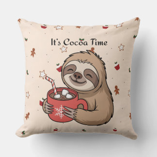 It’s Cocoa Time | Cozy Winter Quote Cushion