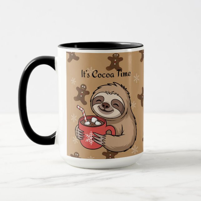 It’s Cocoa Time | Cozy Winter Quote Mug (Left)