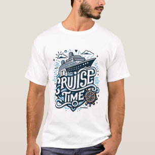 It’s Cruise Time – Retro Nautical Vacation Design T-Shirt