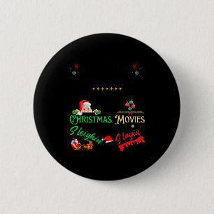 It’s Either Serial Killer Doentaries Or Christmas  6 Cm Round Badge