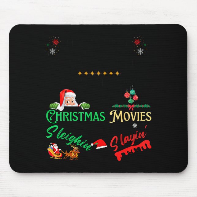 It’s Either Serial Killer Doentaries Or Christmas  Mouse Mat (Front)
