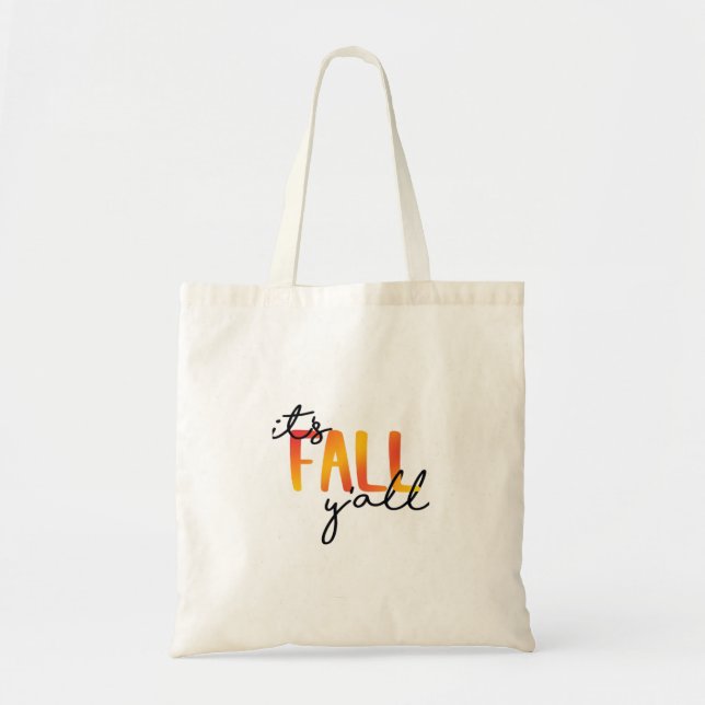 It’s Fall Y’all Aesthetic Simple Tote Bag (Front)