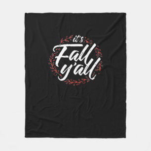 It’s Fall Y’all Autumn Design Creative Casual Fleece Blanket