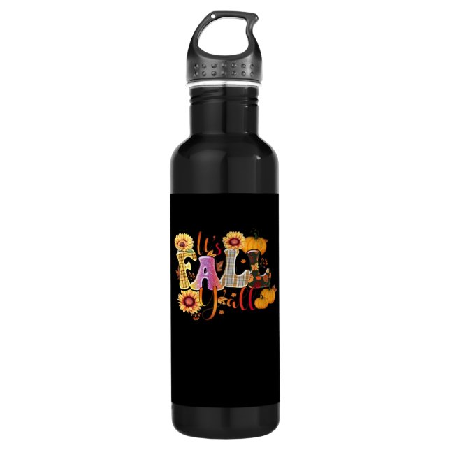It’s Fall Y’all Autumn Design Minimal Clean 710 Ml Water Bottle (Front)