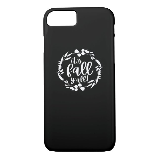 It’s Fall Y’all Autumn Design Minimal Clean Case-Mate iPhone Case (Back)