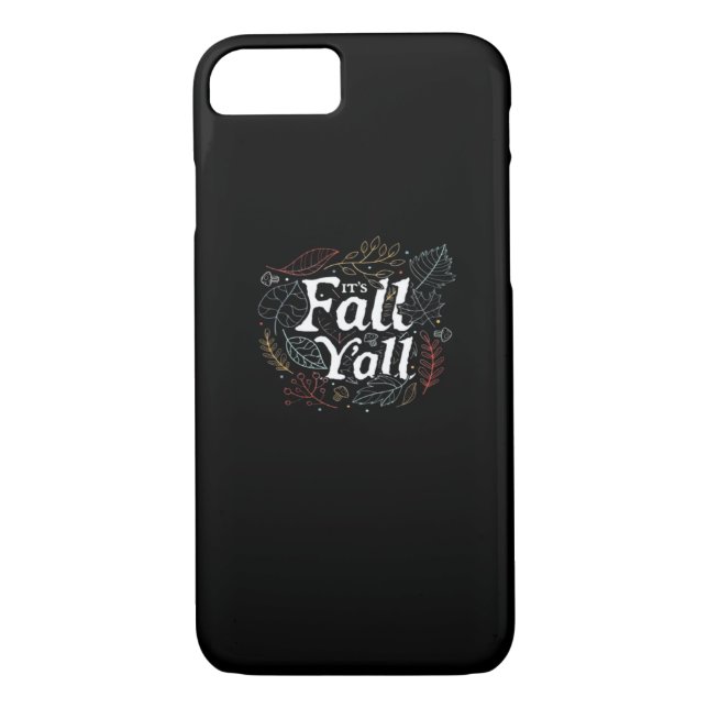 It’s Fall Y’all Autumn Design Retro Classic Case-Mate iPhone Case (Back)