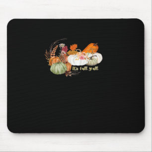 It’s Fall Y’all Autumn Halloween Design Fitted Mouse Mat