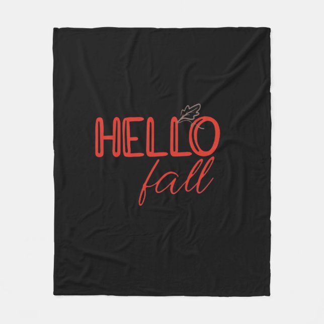 It’s Fall Y’all Autumn Leave Design Cute Pumpkin F Fleece Blanket (Front)