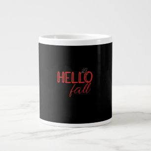It’s Fall Y’all Autumn Leave Design Cute Pumpkin F Large Coffee Mug