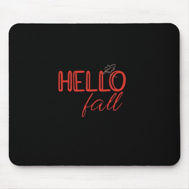 It’s Fall Y’all Autumn Leave Design Cute Pumpkin F Mouse Mat (Front)
