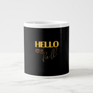 It’s Fall Y’all Autumn Leave Design Cute Pumpkin V Large Coffee Mug
