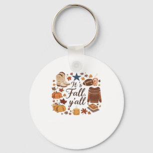 It’s Fall Y’all Basic Design Key Ring
