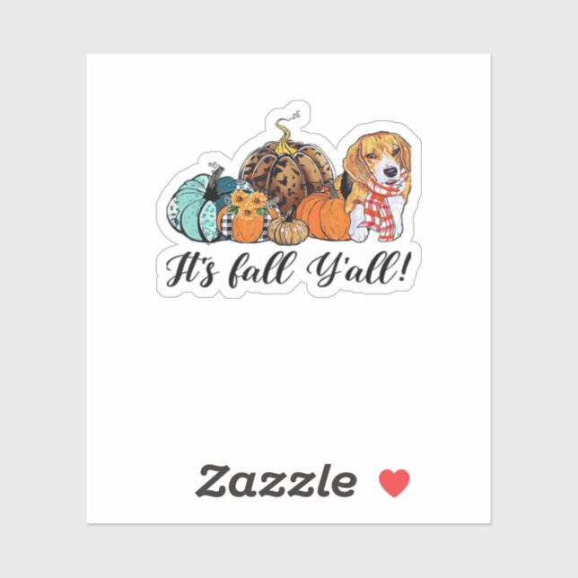 It’s Fall Y’all Beagle Cute Dog Lover Fall Thanksg (Sheet)