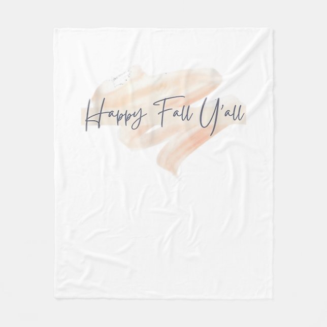 It’s Fall Y’all Beagle Cute Dog Lover Fall Thanksg Fleece Blanket (Front)