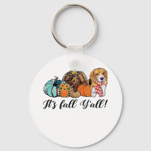 It’s Fall Y’all Beagle Cute Dog Lover Fall Thanksg Key Ring