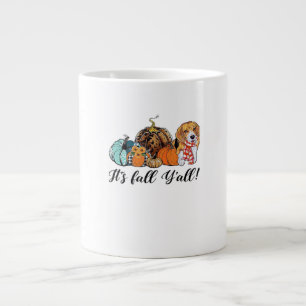 It’s Fall Y’all Beagle Cute Dog Lover Fall Thanksg Large Coffee Mug
