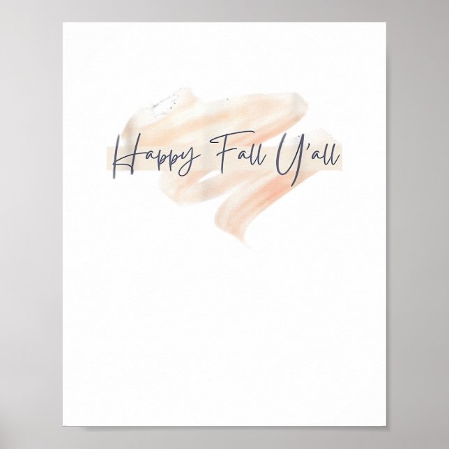 It’s Fall Y’all Beagle Cute Dog Lover Fall Thanksg Poster (Front)