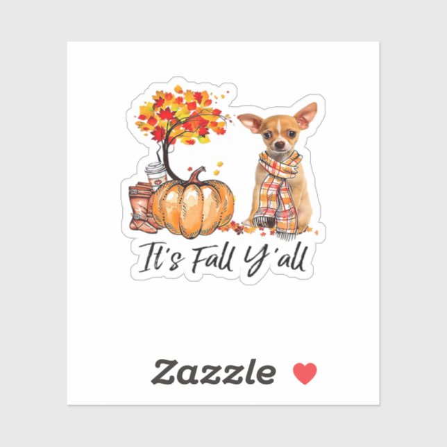 It’s Fall Y’all Chihuahua Dog Halloween (Sheet)