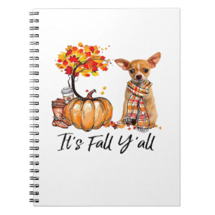 It’s Fall Y’all Chihuahua Dog Halloween Notebook