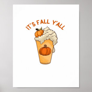 It’s Fall Y’all Classic Retro Poster