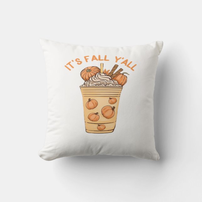 It’s Fall Y’all Cool Retro Cushion (Front)