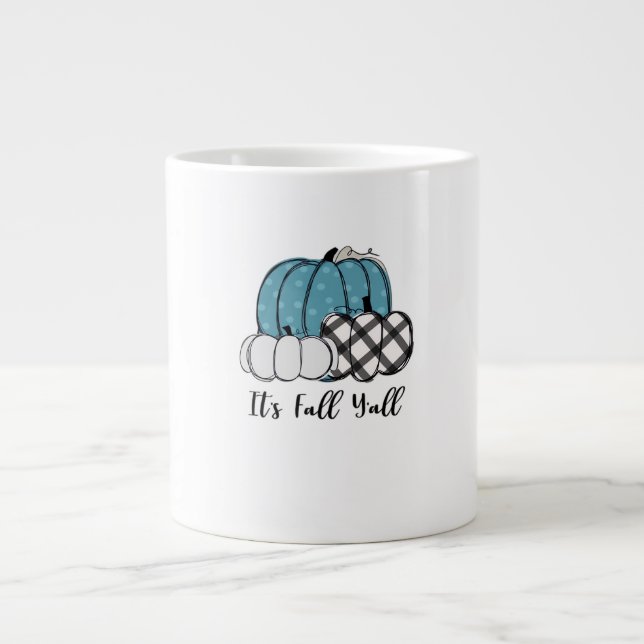 It’s Fall Y’all Cool Unique Large Coffee Mug (Front)