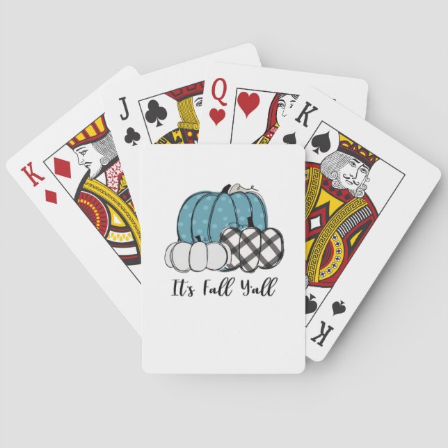 It’s Fall Y’all Cool Unique Playing Cards (Back)